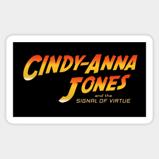 Cindy-Anna Jones and the Signal of Virtue Sticker